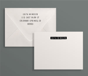 Monograph Custom Letterpress Stationery Suite