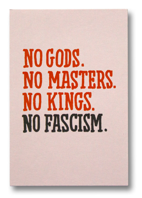 No Gods No Masters No Kings No Fascists Postcard