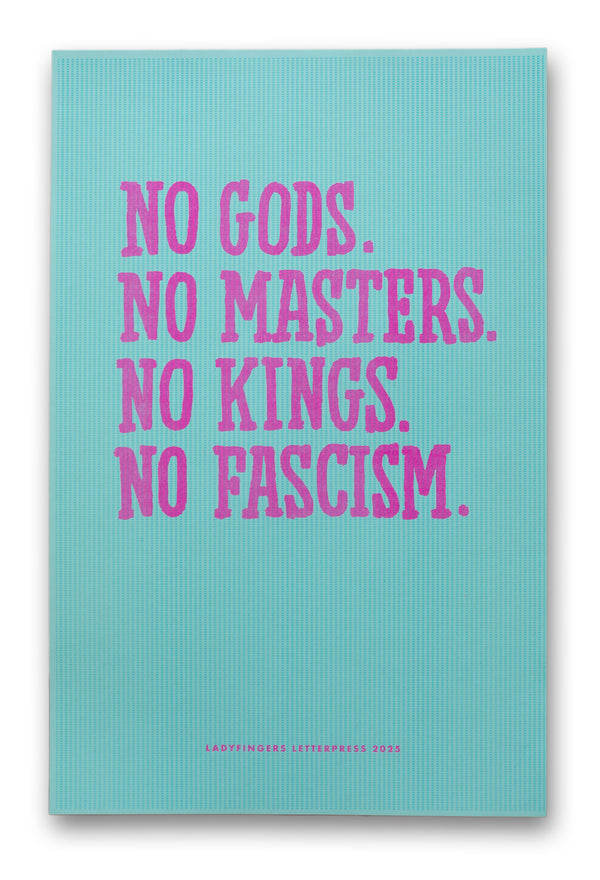 No Gods No Masters No Kings No Fascists Protest Posters (Set of 15)