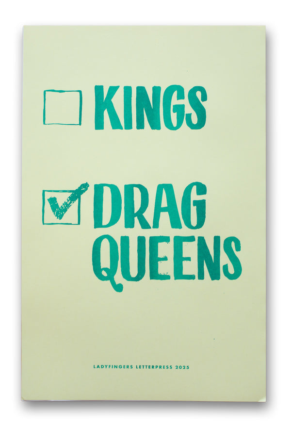 No Kings Yes Drag Queens Protest Posters (Set of 15)