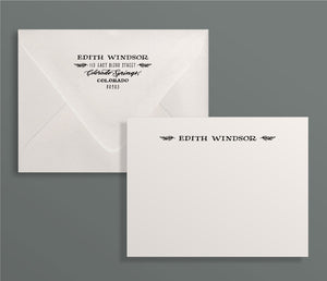 Olive Custom Letterpress Stationery Suite