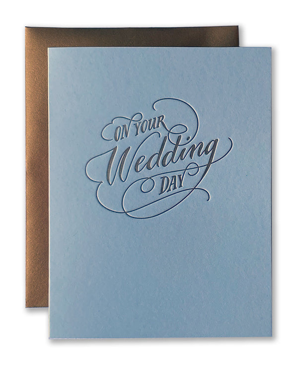On Your Wedding Day Letterpress Card / Hue Collection