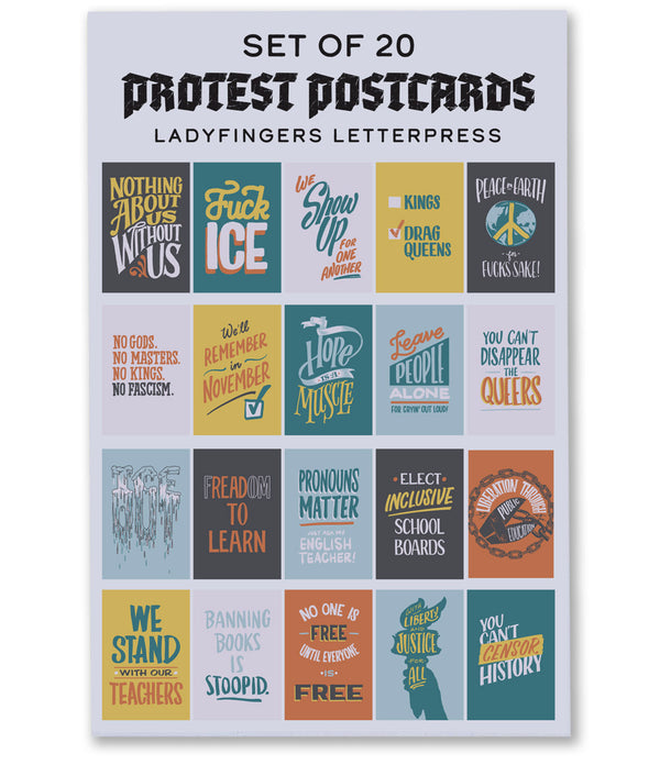 Set of 20 Protest Postcards (Set 2)