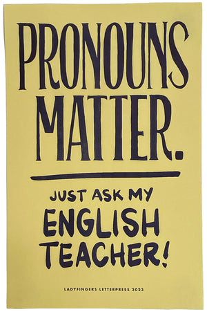 Pronouns Matter Poster (Set of 15)
