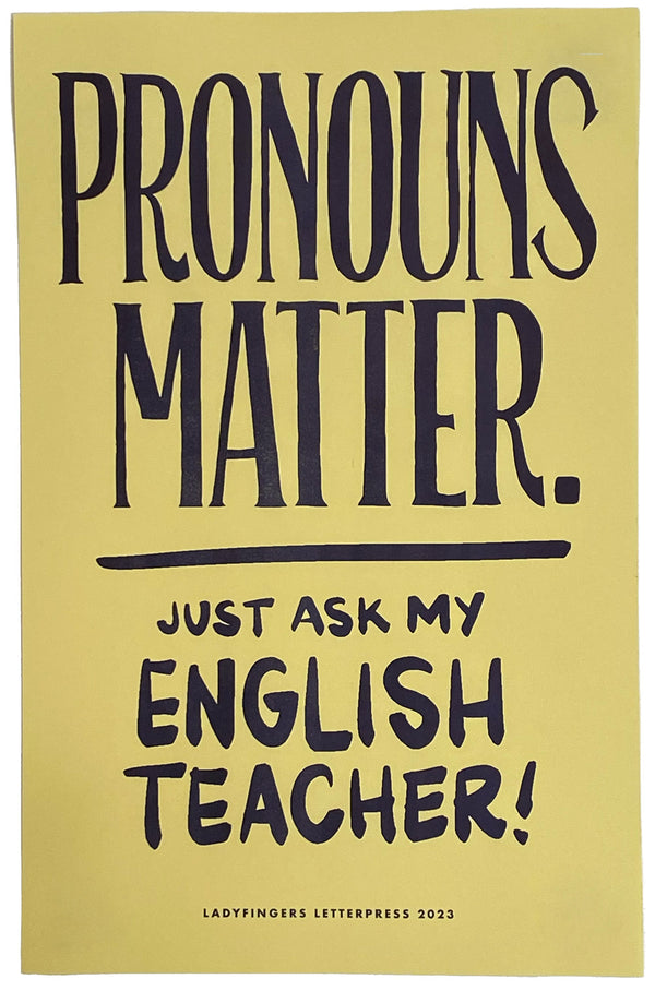 Pronouns Matter Poster (Set of 15)