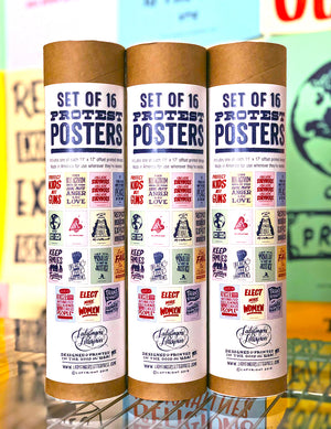 Set of 16 Protest Posters, Part 1