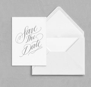 Letterpress Save the Dates
