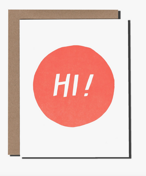 Hi! Dot Card by Power and Light Press