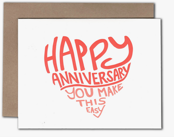 Easy Anniversary Card by Power and Light Press
