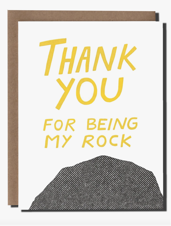 Thank You Rock Card by Power and Light Press