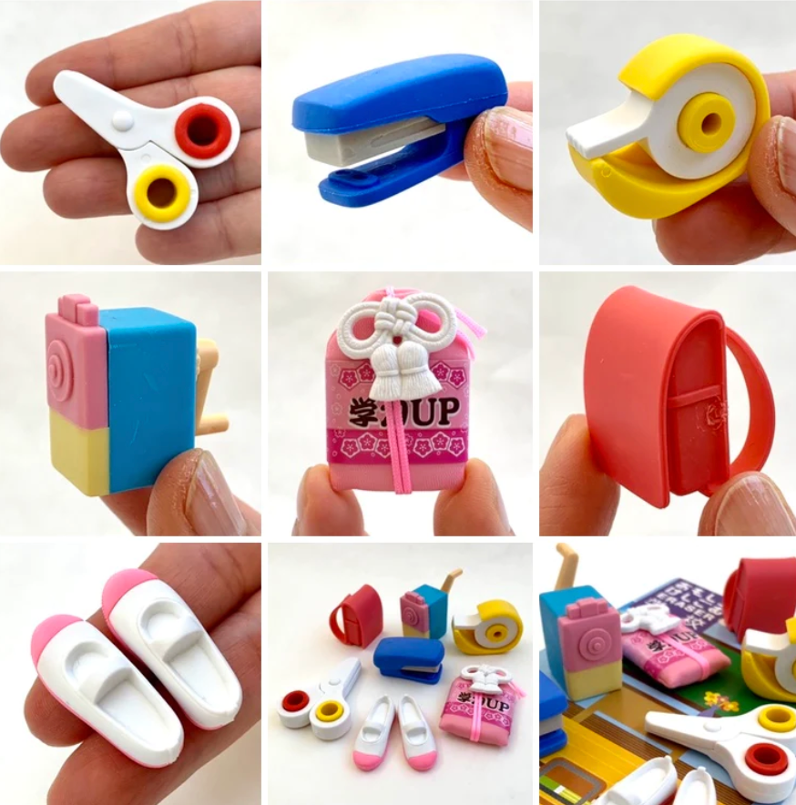 Iwako Japanese School Supply Eraser Set