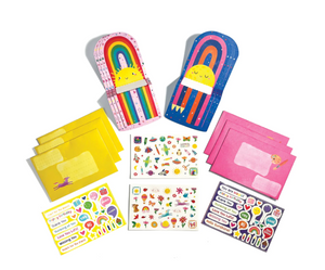 Hello Rainbows Note Cards and Sticker Set by OOLY