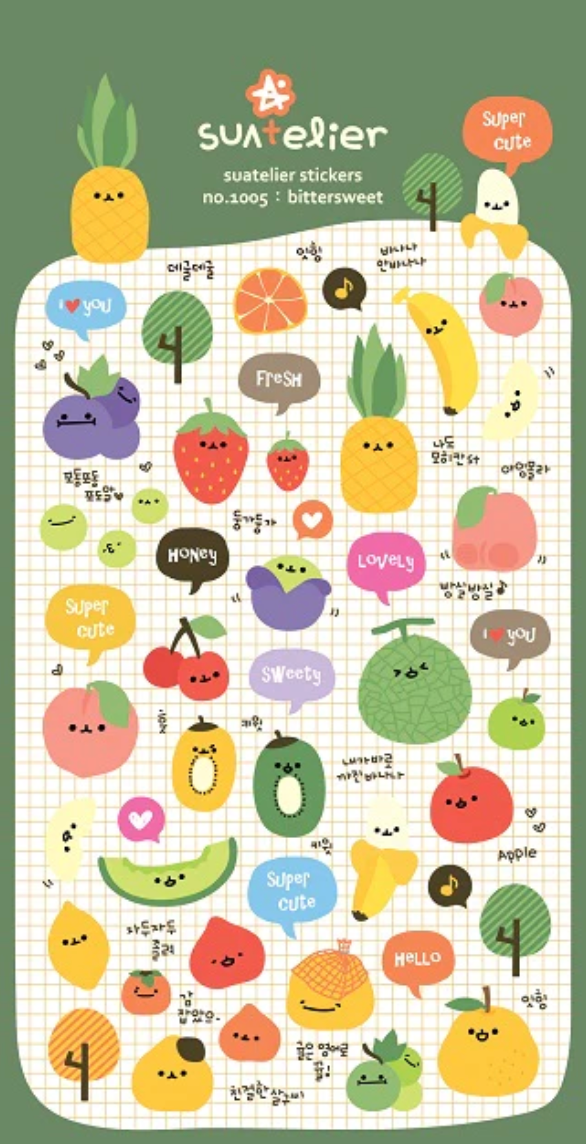 Bittersweet Fruit Sticker Sheet