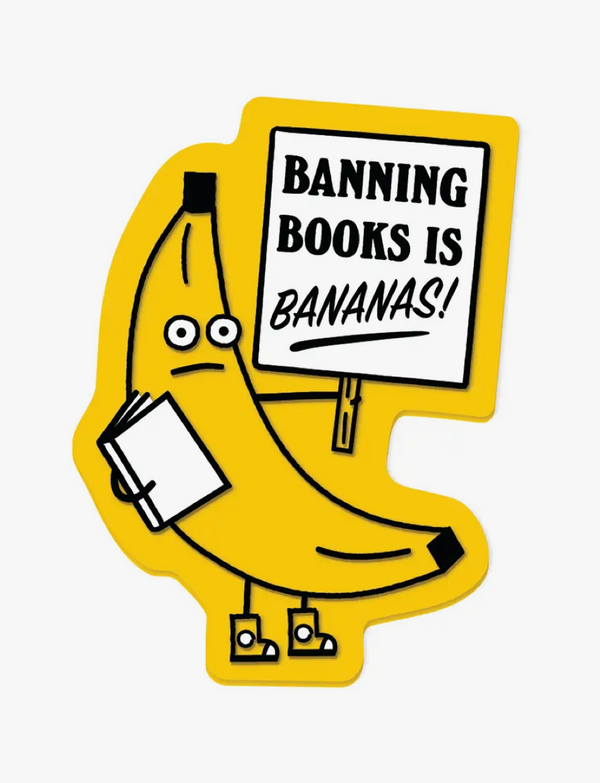 Banana Book Retro Magnet