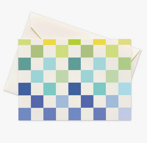 Rainbow Checker Boxed Notes by Seltzer Goods