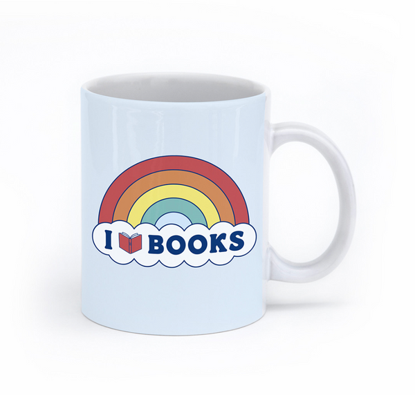Rainbow Books Mug by Seltzer Goods