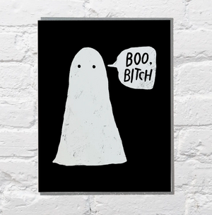 Boo Bitch Halloween Card by Bench Pressed