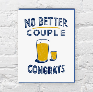 No Better Couple Card Beer Card by Bench Pressed