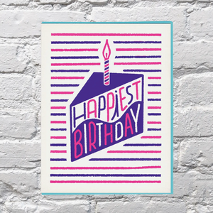 Happiest Birthday Cake Card by Bench Pressed
