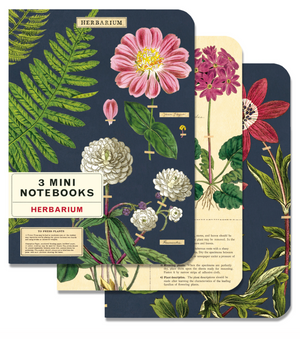Herbarium 3 Mini Notebook by Cavallini