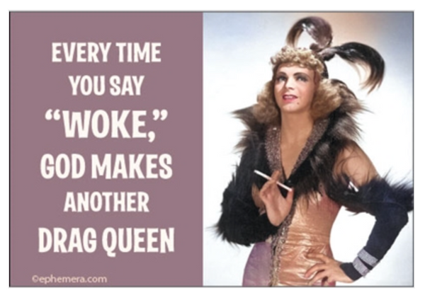 EVERYTIME YOU SAY "WOKE", GOD MADES ANOTHER DRAG QUEEN Magnet