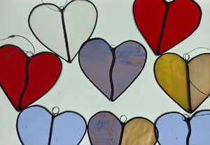 Stained Glass Heart-Making Workshop Registration - February 11th, 2024