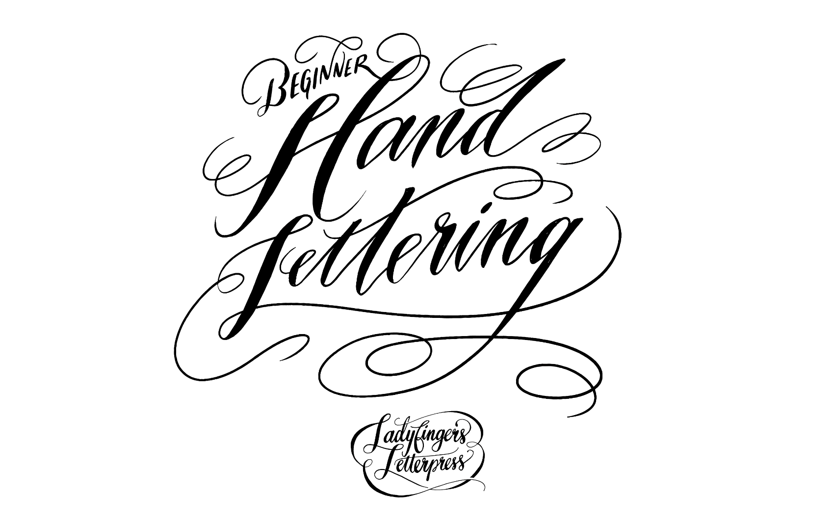 Beginner's Hand Lettering Workbook (PDF DIGITAL DOWNLOAD) - Details and  Swirls