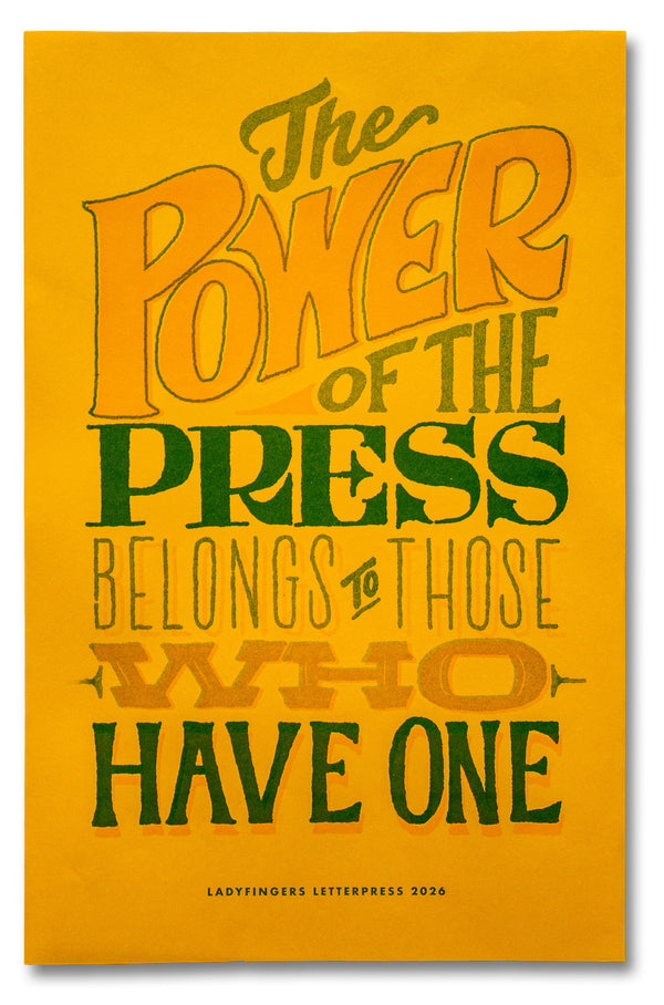 The Power Of the Press Belongs To Those Who Have One Protest Posters (Set of 15)