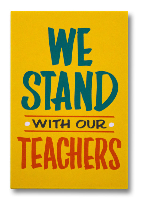 We Stand With Our Teachers Postcard