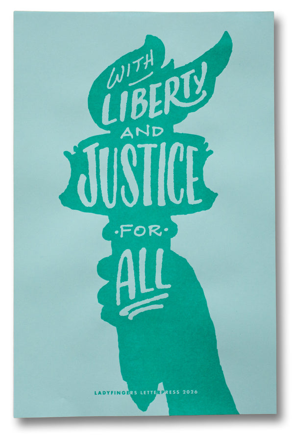 With Liberty and Justice For All Protest Posters (Set of 15)