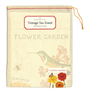 Flower Garden Tea Towel by Cavallini