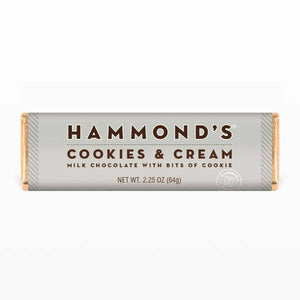 Cookies and Creme Milk Chocolate Bar 2.25oz by Hammond's Candies