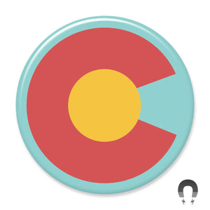 Colorado Flag Big Magnet by Badge Bomb