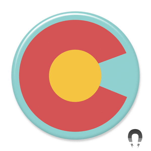 Colorado Flag Big Magnet by Badge Bomb