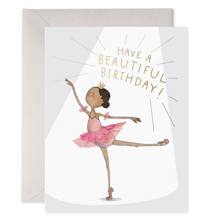 Ballerina Birthday Card by E. Frances