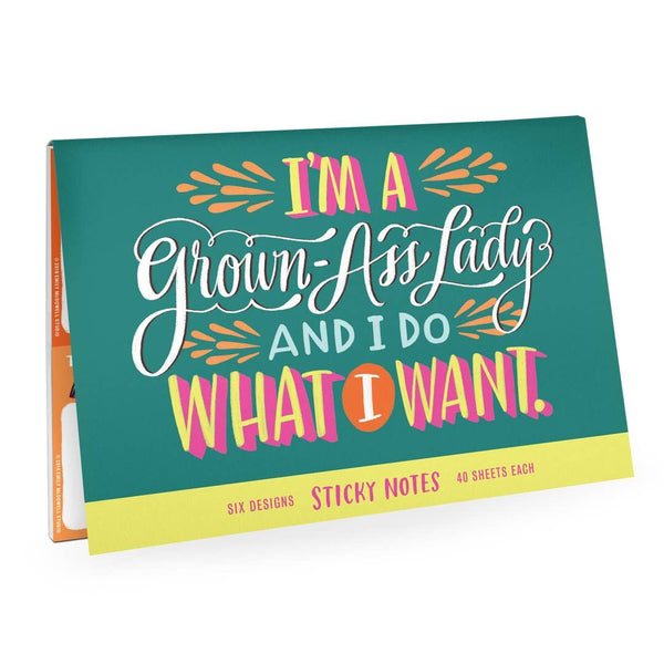 Grown-Ass Lady Sticky Note Packet by Em & Friends