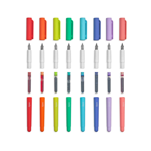 Color Write Fountain Pens - set of 8
