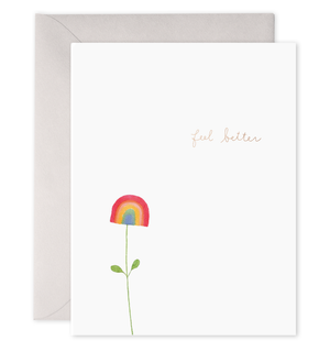 Rainbow Flower Card by E. Frances