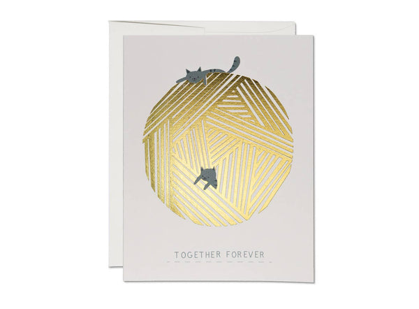 String Cats Card by Red Cap Cards