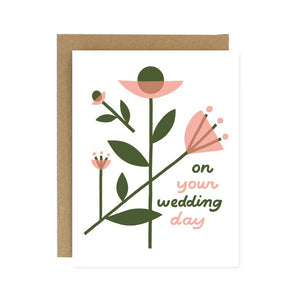 On Your Wedding Day Floral Card by Worthwhile Paper