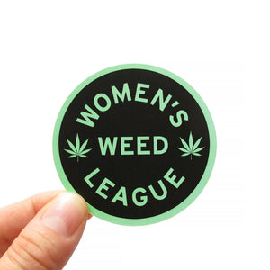 WOMEN'S WEED LEAGUE Cannabis Sticker by WORD FOR WORD Factory
