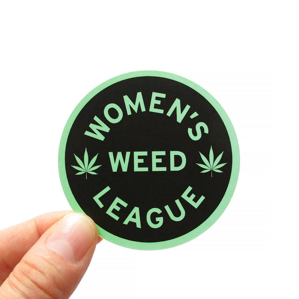 WOMEN'S WEED LEAGUE Cannabis Sticker by WORD FOR WORD Factory