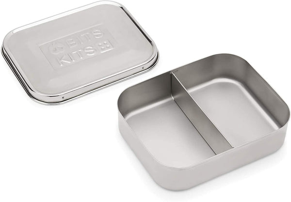 2 Sections Snack Container Stainless Steel by Bits Kits