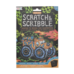 Mini Scratch & Scribble Art Kit: Monster Truck by OOLY