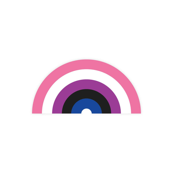 Genderfluid Pride Rainbow Sticker by The Little Gay Shop