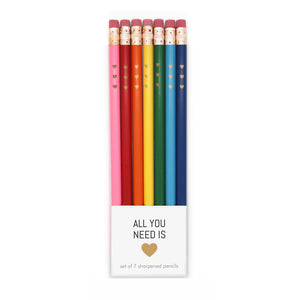 All you need is love Pencil Set by Snifty