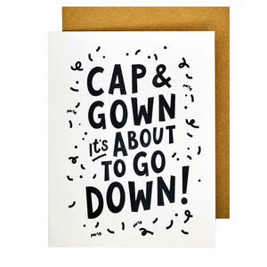 Cap & Gown Graduation Card by The Social Type