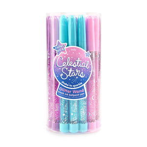 Purple Glitter Wand Pen by OOLY