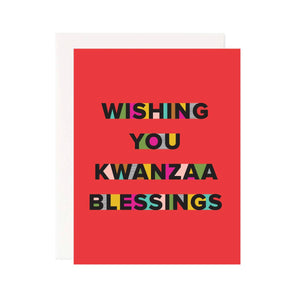 Kwanzaa Blessings Greeting Card by Pineapple Sundays Design Studio