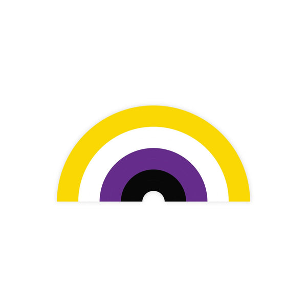 Nonbinary Pride Rainbow Sticker by The Little Gay Shop